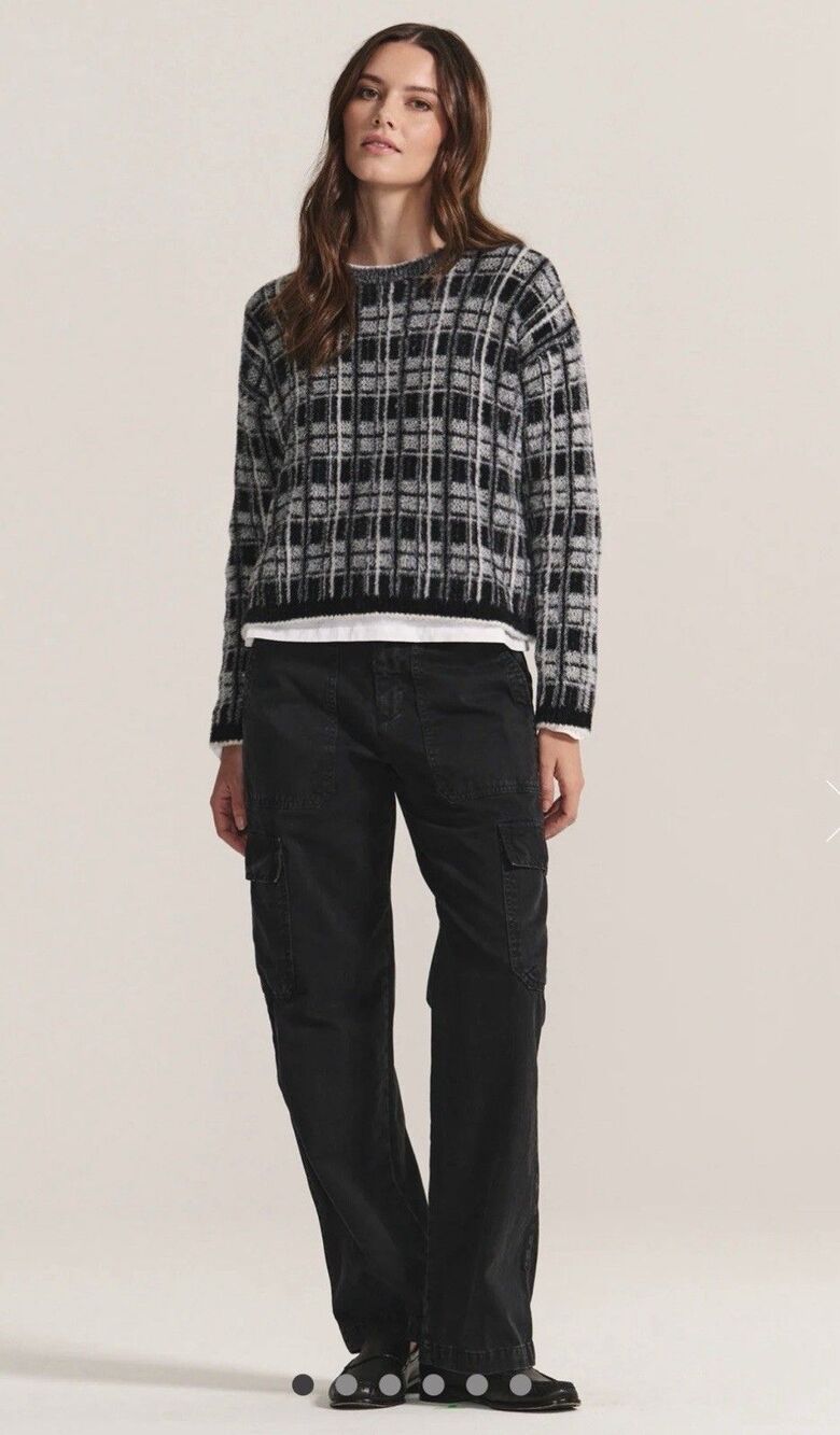 Anthro Velvet By Graham & Spencer Makayla Cargo Pants Black 2 Cotton Utility USA